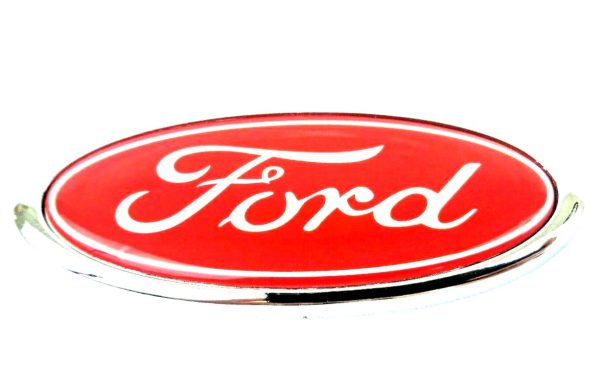 Red Ford Rear Boot Badge Emblem For Mondeo 115mm x 45mm