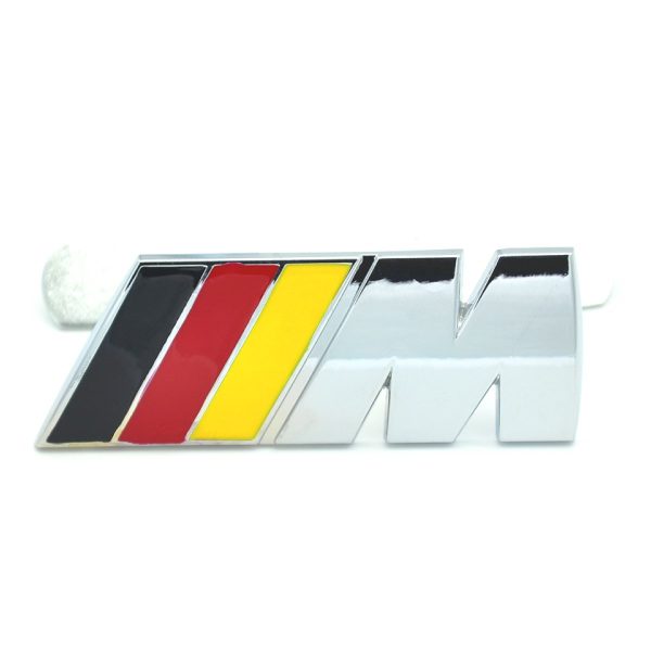 Germany Flag Black/Red/Yellow BMW M Sport M Tech Metal Front Grill Bonnet Badge Emblem Grill Badge For All Models