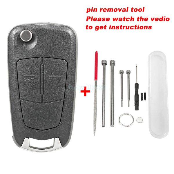 2 Button Car Key Case Tool Set For Vauxhall Opel Corsa Astra Zafira Remote Fob - Image 2