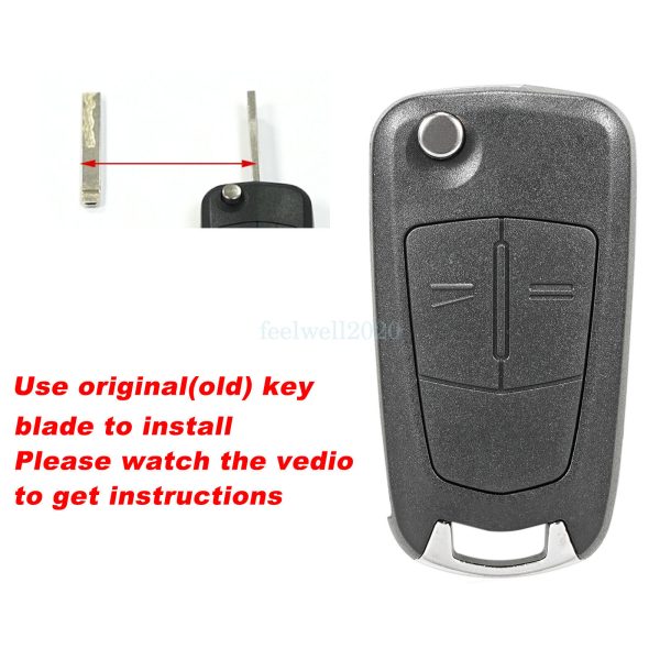 2 Button Car Key Case Tool Set For Vauxhall Opel Corsa Astra Zafira Remote Fob - Image 4