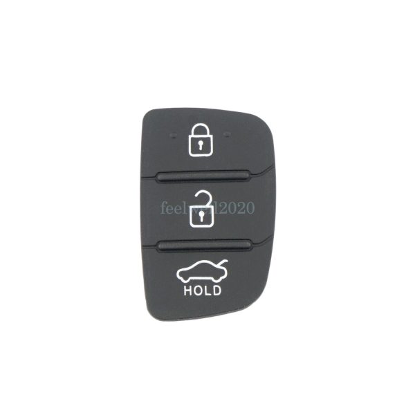 For Hyundai IX35 i20 Tucson 3 Button Car Remote Key FOB Case Rubber Pad Insert - Image 2