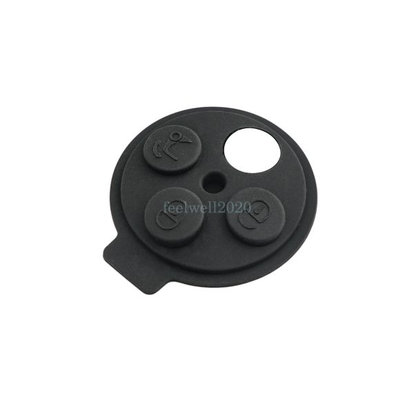 3 Button Key Fob Rubber Pad Insert For Benz Smart Forfour Fortwo City Roadster - Image 2