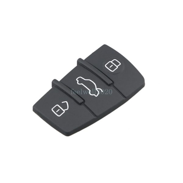 For Audi A3 A4 A6 A8 S3 S4 TT Q3 Q7 3Button Key Fob Case Shell Rubber Pad Insert - Image 4