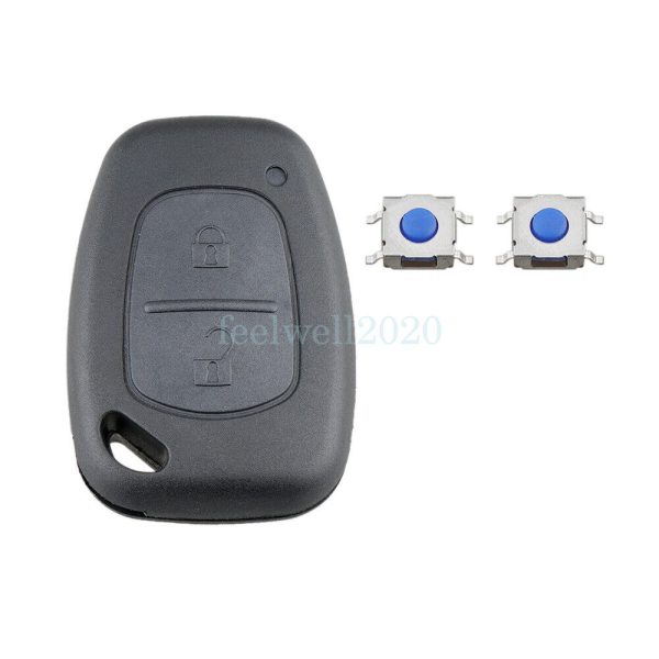 2 Button Remote Key Fob Case For Renault Trafic Master Vauxhall Movano Vivaro - Image 4