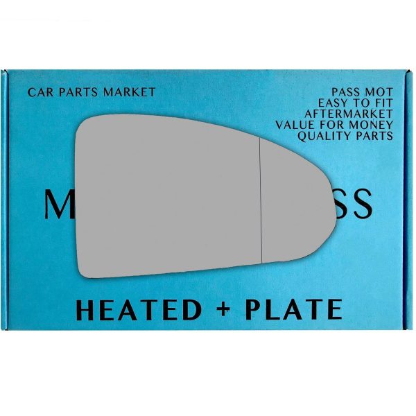 Right Driver Side Wide Angle Mirror Glass Audi TT mk3 2014-2023 Heated Plate