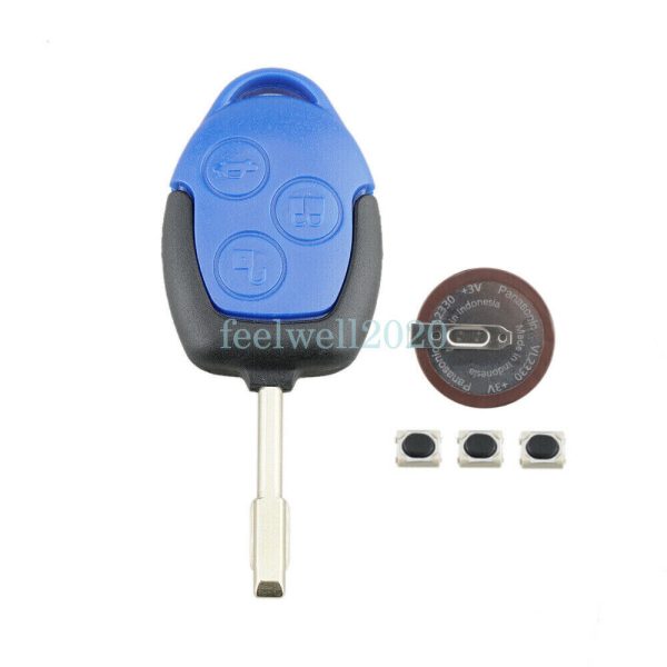 Ford Transit MK7 2006-2014 3 Button Key Fob Case + Battery VL2330 + Switches - Image 2