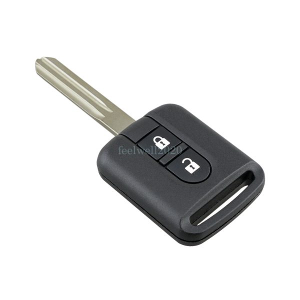 2 Button 433MHz Full Remote Key Fob for Nissan Note Cabster Navara Micra NV200 - Image 2