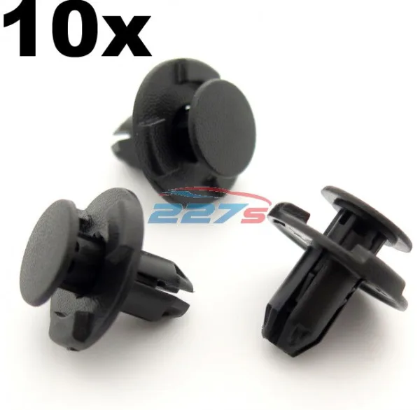 10x 8mm Hole, Boot & Trunk Trim Clips- Fits Nissan Qashqai, Juke, Pathfinder etc