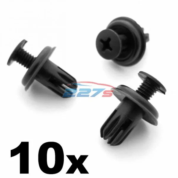 10x 6mm Plastic Trim Panel Clips- Replaces Honda 90687-SB0-013