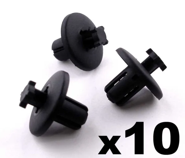 10x 8mm Plastic Trim Clips Citroen C3 C4 C5 C8 Wheel Arch Lining Splash Guards