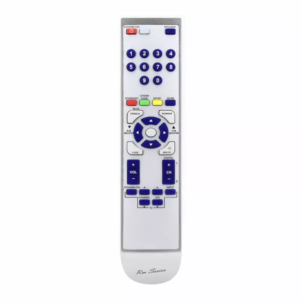 RM-Series  Replacement Remote Control for Sharp RRMCGA177AW01 HTSB250W HT-SB250W