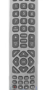 Genuine Sharp Aquos Silver Remote Control for 3D LED LCD HD Freeview PVR/DVD TVs