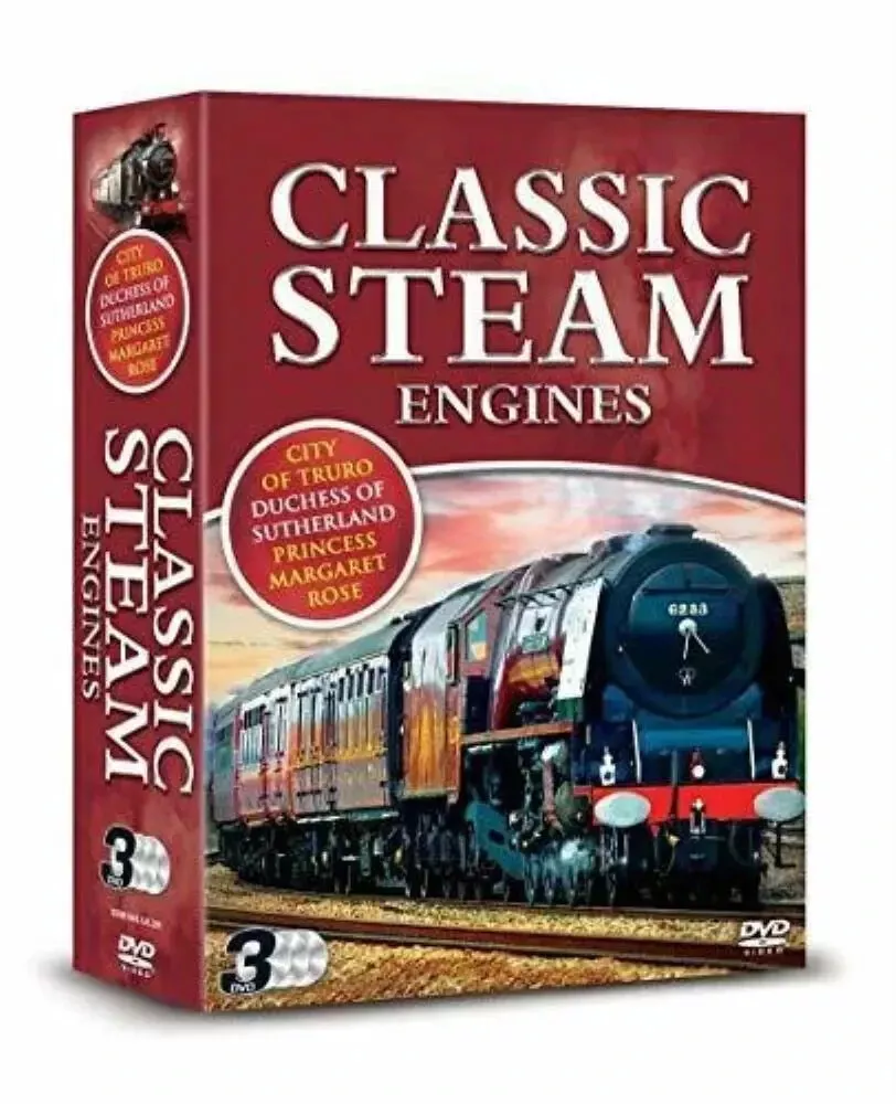 Classic Steam Engines DVD x 3 Box Set Documentary (2016) BNIB Region 2 (Brand New)