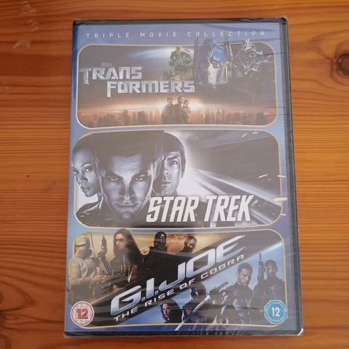 TRANSFORMERS, STAR TREK, GI JOE: THE RISE OF COBRA DVD BOXSET Region 2 (Brand New)