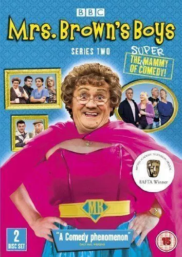 MRS BROWN'S BOYS SERIES TWO 2 BBC 2 DISC BOX SET COVER And; DISCS ONLY DVD Region 2 (Brand New)