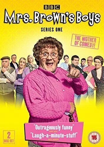 MRS BROWN'S BOYS SERIES ONE 1 BBC 2 DISC BOX SET COVER & DISCS ONLY DVD Region 2 (Brand New)