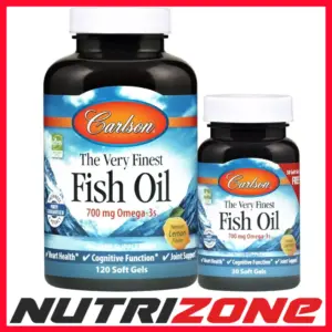 Carlson Labs The Very Finest Fish Oil 700mg Omega-3s, Orange 120 + 30 softgels