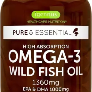 Omega-3 Wild Fish Oil & Astaxanthin, Highest Grade Triglyceride Form rTG Omega-