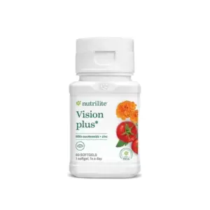 Nutrilite Vision plus Soft Gel organic supplement for eyes lutein carotene zinc