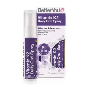 BetterYou Vitamin K2 Daily Oral Spray 25ml (Pack of 4)