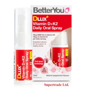 BetterYou DLux+ Vitamin D + K2 Daily Oral Spray 12ml X 6
