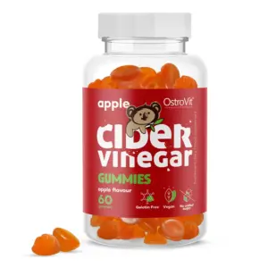 OSTROVIT APPLE CIDER VINEGAR GUMMIES 60 PIECES GLUTEN FREE VEGAN