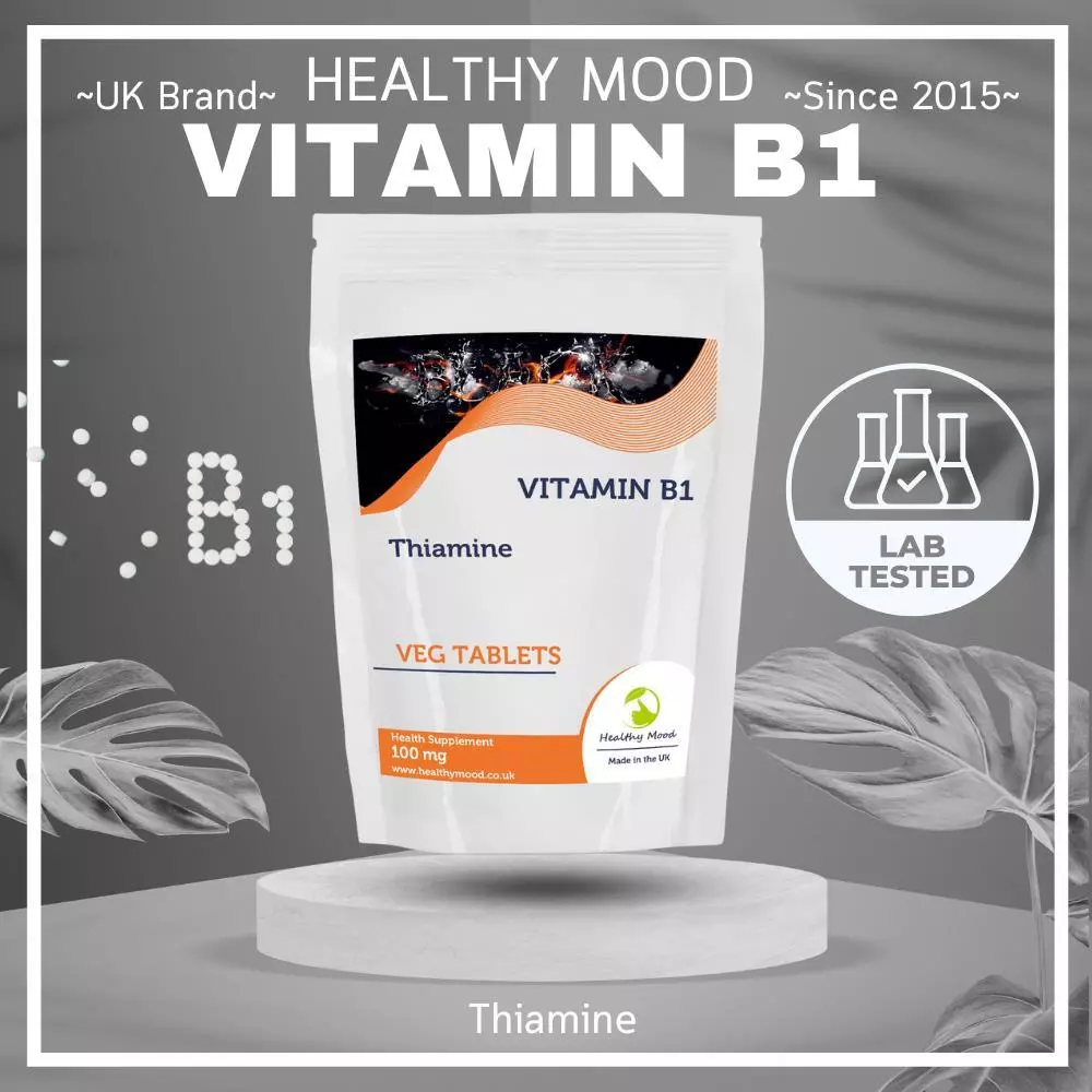 Vitamin B1 7 Tablets High-Potency Thiamine Supplement for Energy Nervous System