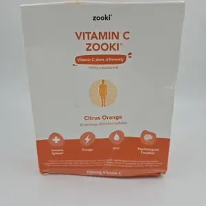 Zooki Vitamin C Citrus Orange, 30 x 15ml Damaged Box