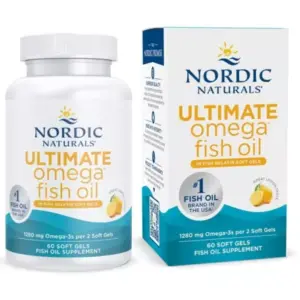 Nordic Naturals Ultimate Omega in Fish Gelatin, 1280mg Lemon
