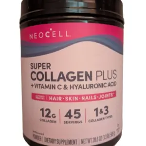 NEOCELL Super Collagen Plus + Vitamin C & Hyaluronic Acid 585g, 20.6 oz Big Tub