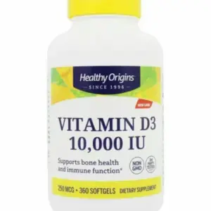 Healthy Origins Vitamin D3 10,000 IU 360 Softgels D3 10000 IU