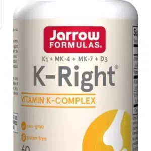 Vitamin K Complex, Depot, with Vitamin D3, Vitamin K1, MK-4 and MK-7, 60 Softgel