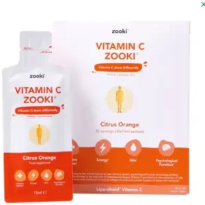 Zook Liposomal Vitamin C CITRUS ORANGE | YourZooki | 30 Sachets