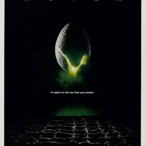 Classic Cult Film Posters Prints , Movie Posters Wall Art Alien A4 21 x 29.7CM