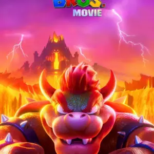 The Super Mario Bros Movie 2023 Movie Poster Wall Art Bowser A4 21 x 29.7CM