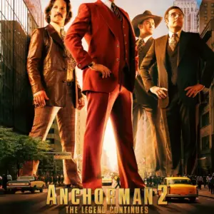 Classic Cult Film Posters Prints , Movie Posters Wall Art Anchorman 2 A4 21 x 29.7CM