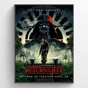 Star Wars Return Of The Jedi 40th Anniversary 2023 Poster Wall Art A2 42 X 59.9CM