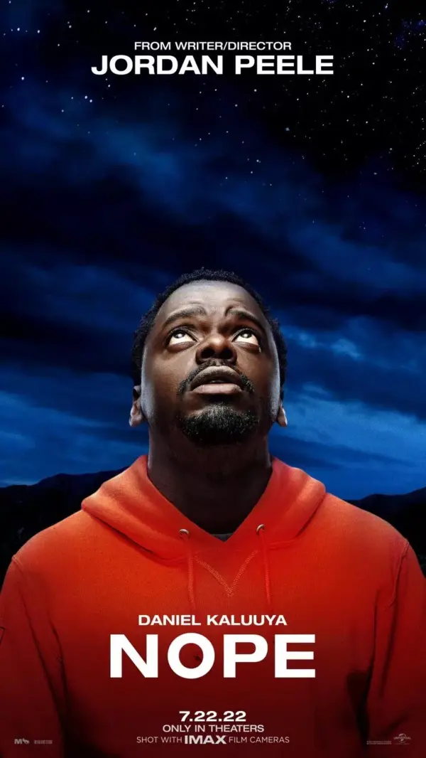 Nope 2022 Poster Wall Art Movie -Jordan Peele -Daniel Kaluuya Keke Palmer A2 42 X 59.9CM
