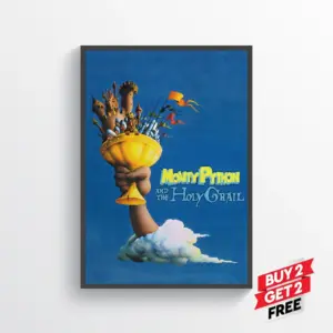 Monty Python and the Holy Grail Movie Film Poster Print Wall Art Gift A2 42 X 59.9CM