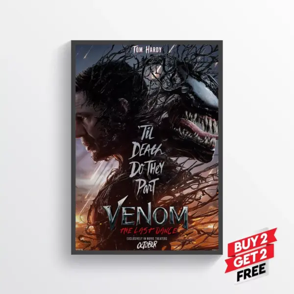 Venom the Last Dance Movie Film Posters Print Wall Art A2 42 X 59.9CM
