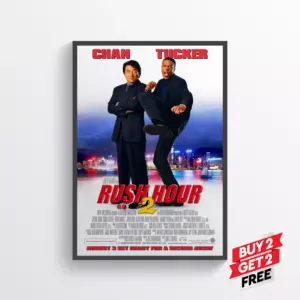 Rush Hour Two 2 Movie Film Posters Print Wall Art A2 42 X 59.9CM