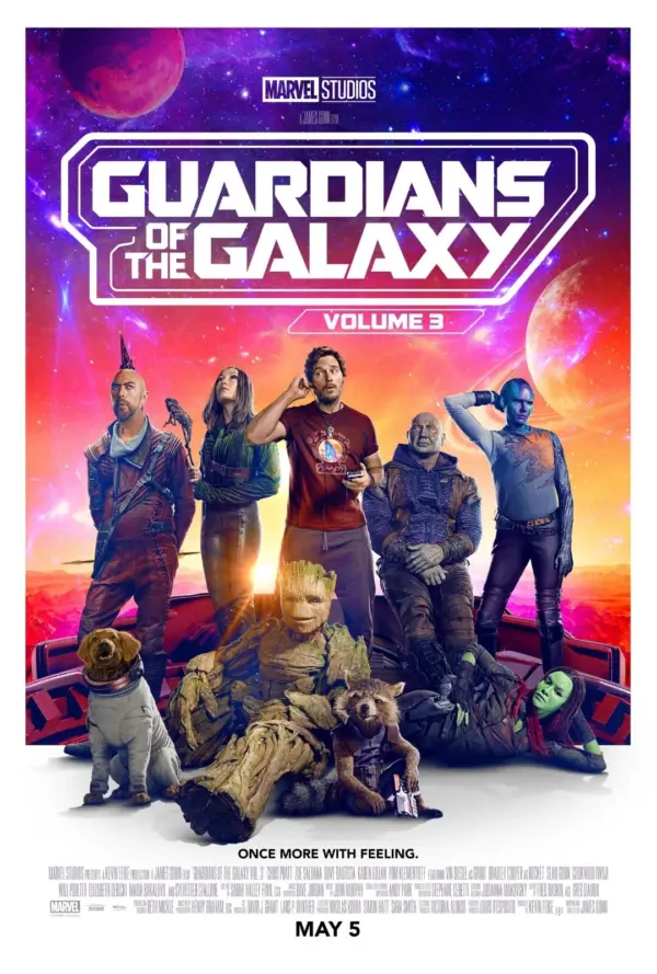 Guardians Of The Galaxy Vol. 3 2023 Movie Poster Print Wall Art Promo 1 A2 42 X 59.9CM