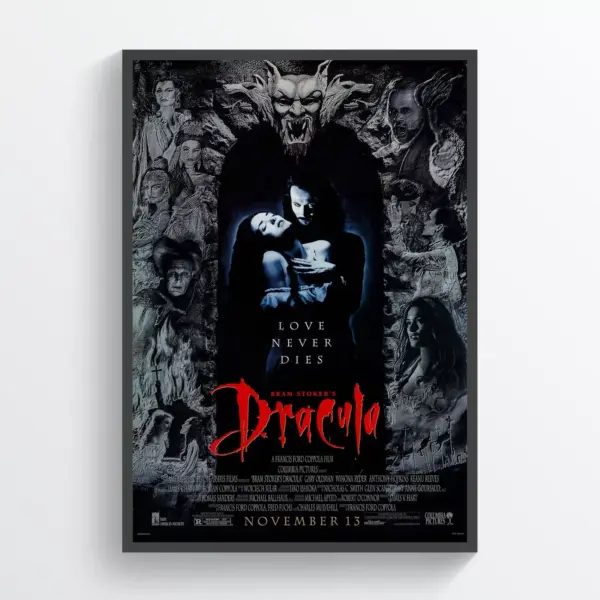 Dracula Movie Poster Wall Art Retro Horror Print Classic Movie A3 29.7 x 42CM