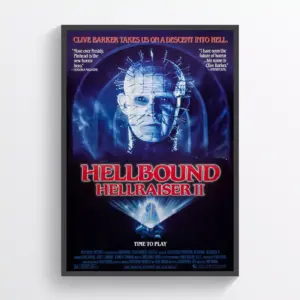 Hellbound Hellraiser 2 Movie Poster Print Wall Art Retro Horror Wall A2 42 X 59.9CM