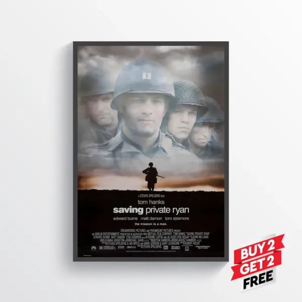 Saving Private Ryan Movie Film Poster Print Wall Art Gift A2 42 X 59.9CM