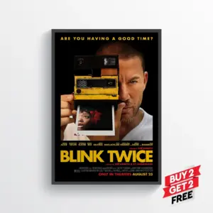 Blink Twice Movie Film Poster Print Wall Art Gift A2 42 X 59.9CM