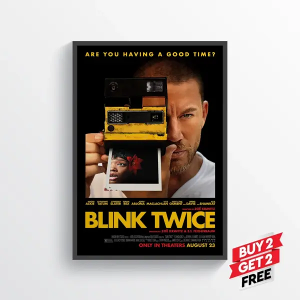 Blink Twice Movie Film Poster Print Wall Art Gift A2 42 X 59.9CM