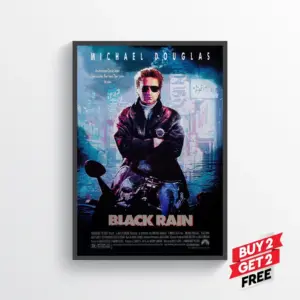 Black Rain Movie Film Poster Print Wall Art Gift A2 42 X 59.9CM