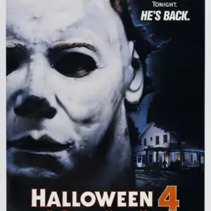 Halloween Classic Retro Vintage Movie Film Posters Horror Poster Print Wall Art Halloween 4 A2 42 X 59.9CM