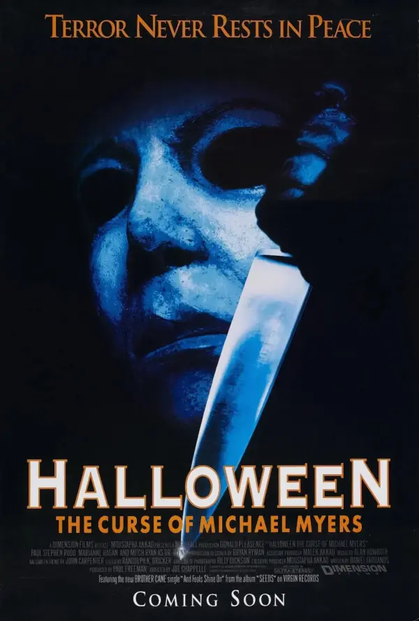 Halloween Classic Retro Vintage Movie Film Posters Horror Poster Print Wall Art Halloween 6 A4 21 x 29.7CM